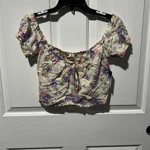 Abound Floral Crop Top...MSRP $25